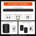 thumbnail image 3 of VIZIO 5.1 Channel Soundbar w/ Wireless Surrounds & Sub, Dolby Atmos & DTS:X, QuickFit® Compatible, 3 of 21
