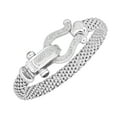 thumbnail image 3 of 0.32 CT. T.W. Diamond Horseshoe Bracelet in Italian Sterling Silver, 3 of 4