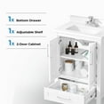 thumbnail image 8 of OVE Decors Kansas 24" W x 19" D Freestanding Bathroom Vanity with Sink, 8 of 20