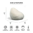 thumbnail image 3 of Big Joe Shredded Foam Lotus Lounger, Choose Color, 3 of 4