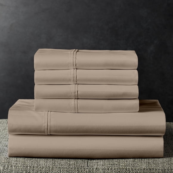 Member’s Mark 700-Thread-Count Hotel Premier Collection Egyptian Cotton Stripe Sheet Set, Assorted Sizes