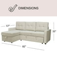 thumbnail image 4 of Kylie Storage Sectional with Pullout Bed, Assorted Colors, 4 of 13