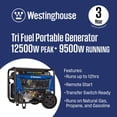 thumbnail image 2 of WGen9500TF 12500/9500 Watt Tri-Fuel Remote Electric Start Portable Generator With CO Sensor, 2 of 11