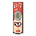 thumbnail image 1 of YouTheFan Wisconsin Badgers 6"x19" 3D Stadium View Banner, 1 of 6