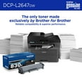 thumbnail image 8 of Brother Wireless Monochrome All-in-One Laser Printer with Higher Yield Ink, DCP-L2647DW, 8 of 8