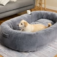thumbnail image 3 of Snuggle Cuddler Oversized Plush Human Dog Bed, 3 of 9