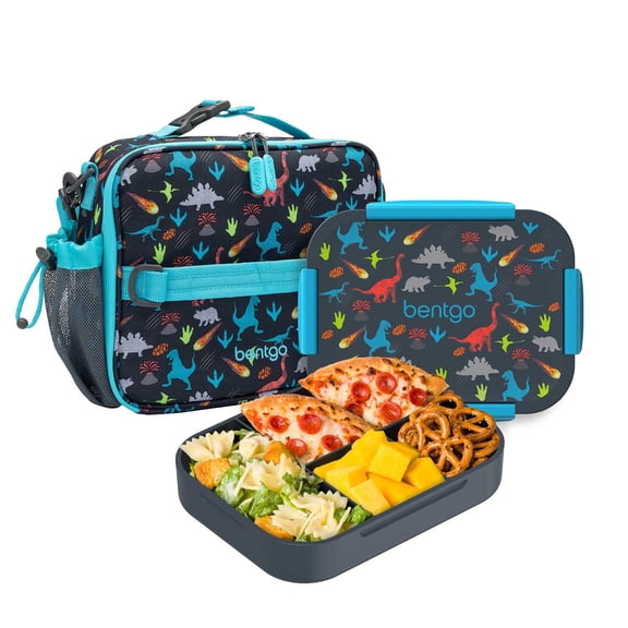 Bentgo 2-Piece Kids Snap & Go Lunch Set: Leak-Proof Lunch Box & Deluxe Insulated Lunch Bag