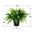 thumbnail image 7 of Faux 26" Fern and Eucalyptus Mix in Black Plastic Pot, 7 of 7