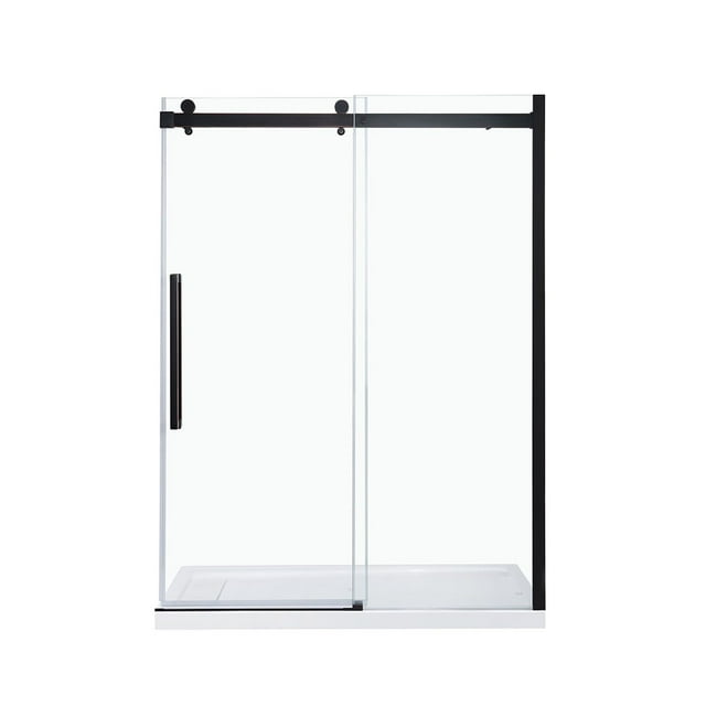 OVE Decors Bel 60" W x 78-3/4" H Frameless Soft-Close Sliding Shower Door
