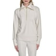 thumbnail image 1 of Halston Women's Velour Quarter-Zip Pullover, 1 of 8