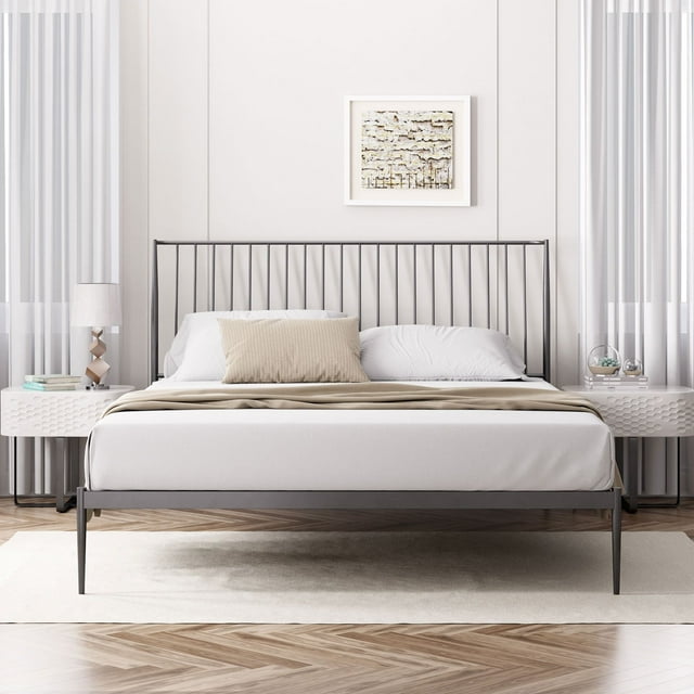 Zinus Night Therapy Harper 41" Metal Platform Bed Frame, Assorted Colors