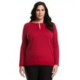 thumbnail image 5 of Rafaella Women's Long-Sleeve V-Neck Top, 5 of 11