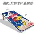 thumbnail image 5 of YouTheFan Kansas Jayhawks 2'x4' Cornhole Board Set, 5 of 6