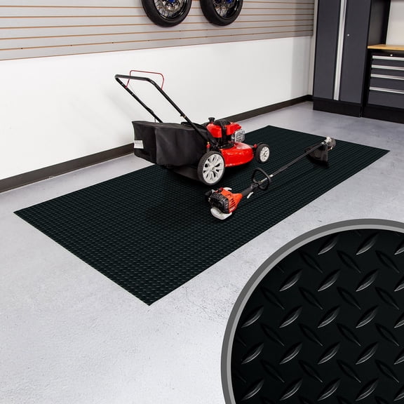 G-Floor Diamond Tread Vinyl Garage and Utility Flooring - 5-Ft x 10-Ft, 2 Colors