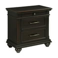 thumbnail image 1 of Brooks 3-Drawer Poplar Wood Nightstand With USB Ports, Choose Color, 1 of 9