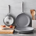 thumbnail image 3 of Member's Mark 3-Piece Modern Ceramic Fry Pan Set, Assorted Colors, 3 of 5