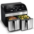 thumbnail image 5 of Gourmia 10-Quart Dual Basket Digital Air Fryer with Sync Finish and Sync Cook, 5 of 9