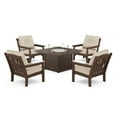 thumbnail image 3 of POLYWOOD Gulf Shores Deep Seating Fire Chat Set with Sunbrella Fabric, 5pc, 3 of 8