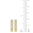 thumbnail image 3 of 0.46 CT. T.W. Baguette & Round Cut Diamond Hoop Earrings in 14K Gold, 3 of 6
