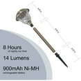 thumbnail image 2 of Member's Mark 5-Piece LED Solar Path Lights, Stainless Steel, 2 of 2