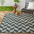 thumbnail image 2 of Nicole Miller New York Patio Country Calla Contemporary Herringbone Indoor/Outdoor Area Rug, 2 of 9