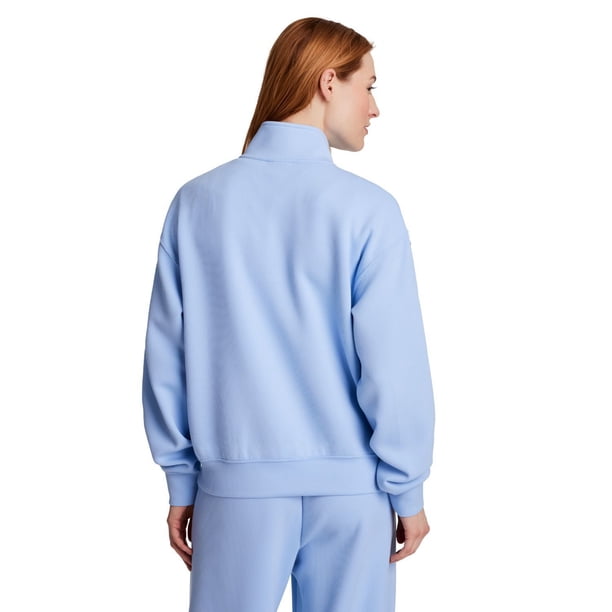 スウェット HOTEL BLUE LOGO CHAMPION 1/4 ZIP SWEAT Champion Women's Air Layer Ribbed Quarter-Zip Pullover - Samsclub.com
