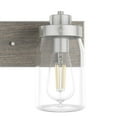 thumbnail image 6 of Hunter Devon Park with Clear Glass Bathroom Vanity Wall Light Fixture, 6 of 8