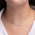 thumbnail image 6 of Sterling Silver and Diamond Identity Necklace, 6 of 6