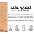 thumbnail image 15 of Amazonia Logan Outdoor Dining Set Teak Finish, Choose Size, 15 of 16
