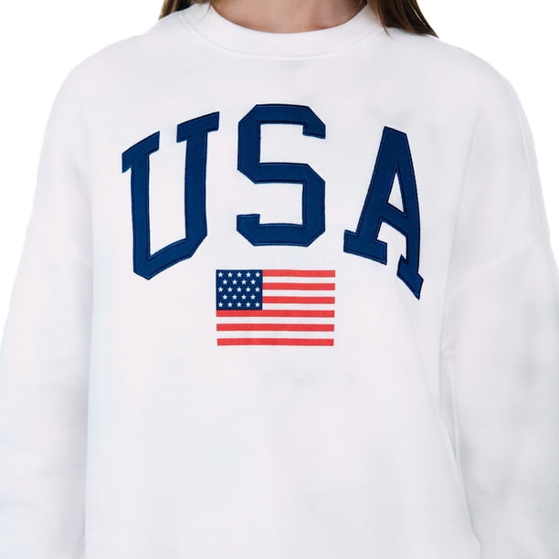 Mighty Fine Women's Americana Crewneck Sweatshirt - Samsclub.com
