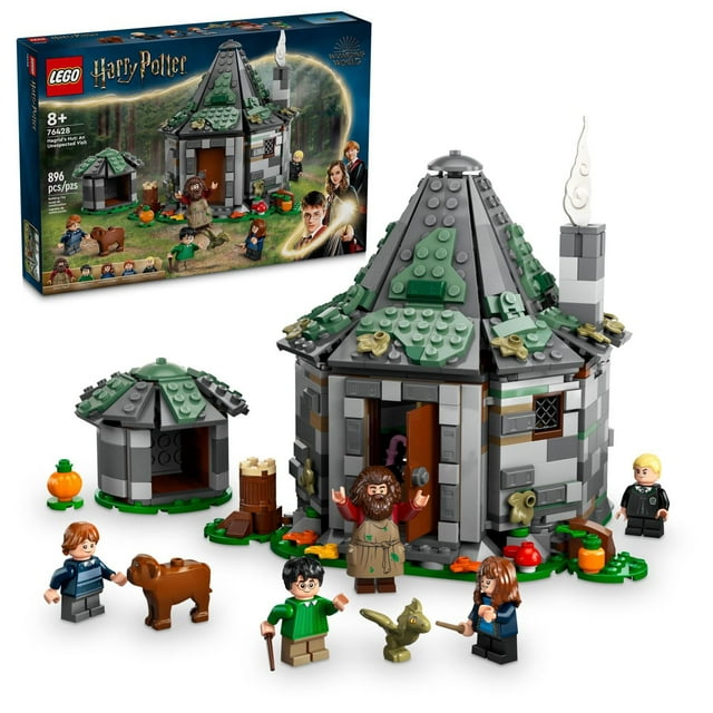 LEGO Harry Potter Hagrid’s Hut: An Unexpected Visit Building Set, 896 pcs.