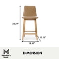 thumbnail image 3 of Member's Mark Faux Leather Counter Stool, 3 of 10