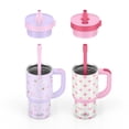 thumbnail image 5 of Ello Oasis 14oz Stainless Steel Kids Tumbler with Handle, 100% Leakproof, 2-Pack, 5 of 6