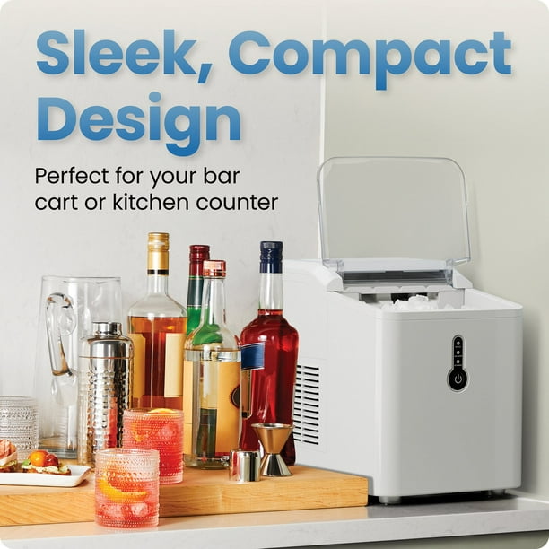 Iceman by Chefman 1.5 lb Compact Nugget Ice Machine with Ice