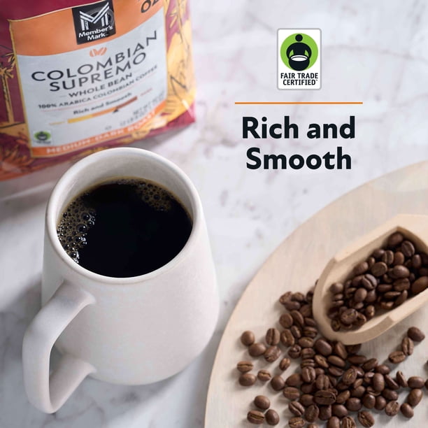 S MAX MARA 新鮮コーヒーkokoro Member's Mark Medium-Dark Roast Whole Bean Coffee, Colombian