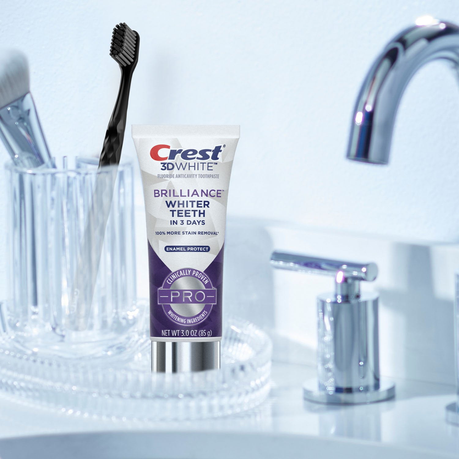 Crest 3D White Brilliance Toothpaste - Thumbnail 2