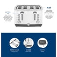 thumbnail image 4 of GE 4-Slice Stainless Steel Toaster with Extra Wide Slots, 4 of 6