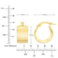 thumbnail image 3 of Huggie Hoop Earrings in 14K Gold, 3 of 3