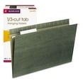 thumbnail image 1 of Smead 1/3 Cut Adjustable Positions Hanging File Folders, Green Legal, 25ct., 1 of 4
