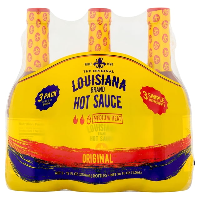 Louisiana Hot Sauce, 12 fl. oz., 3 pk.