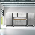 thumbnail image 18 of Seville Classics UltraHD 6-Piece Steel Garage Cabinet Storage Set With Rolling Workbench, 12' Wide, 18 of 18