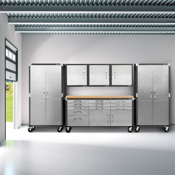 【ssページ】HBL セッティング 2 & 1 セット Seville Classics UltraHD 6-Piece Steel Garage Cabinet Storage Set