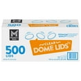 thumbnail image 1 of Member's Mark Clear Dome Plastic Lids with Straw Slot, 500 ct., 1 of 7