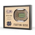 thumbnail image 1 of YouTheFan Notre Dame Fighting Irish 25-Layer Football Stadium View 3D Wall Art, 1 of 5