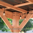 thumbnail image 5 of Backyard Discovery Arcadia Cedar Gazebo with PowerPort, Choose Size, 5 of 7