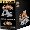 thumbnail image 1 of 4K's Cigarillo Foil Pouch, Black Diamond Pre-Priced $1.19 for 4 cigars, 15 pack, 1 of 2
