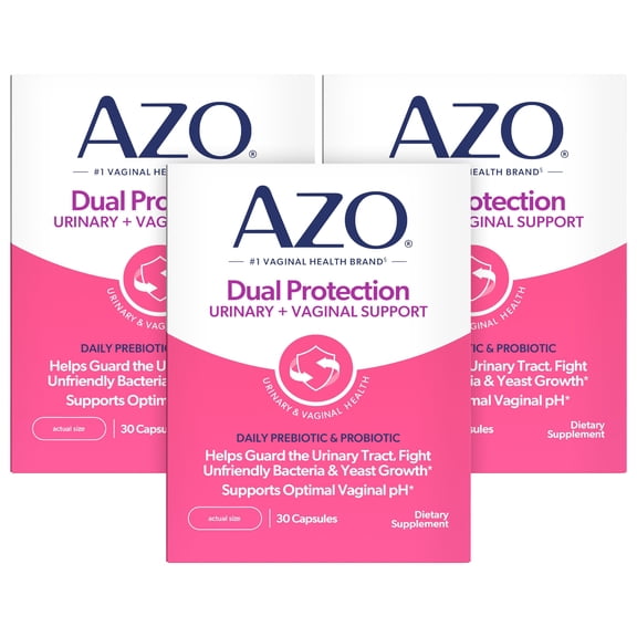AZO Dual Protection Probiotic 90ct Bundle