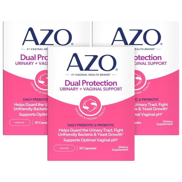 AZO Dual Protection Probiotic 90ct Bundle