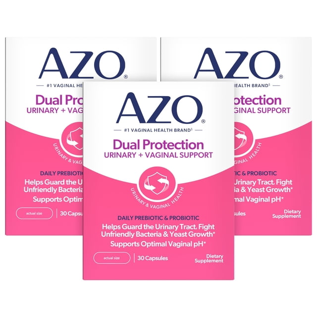 AZO Dual Protection Probiotic 90ct Bundle