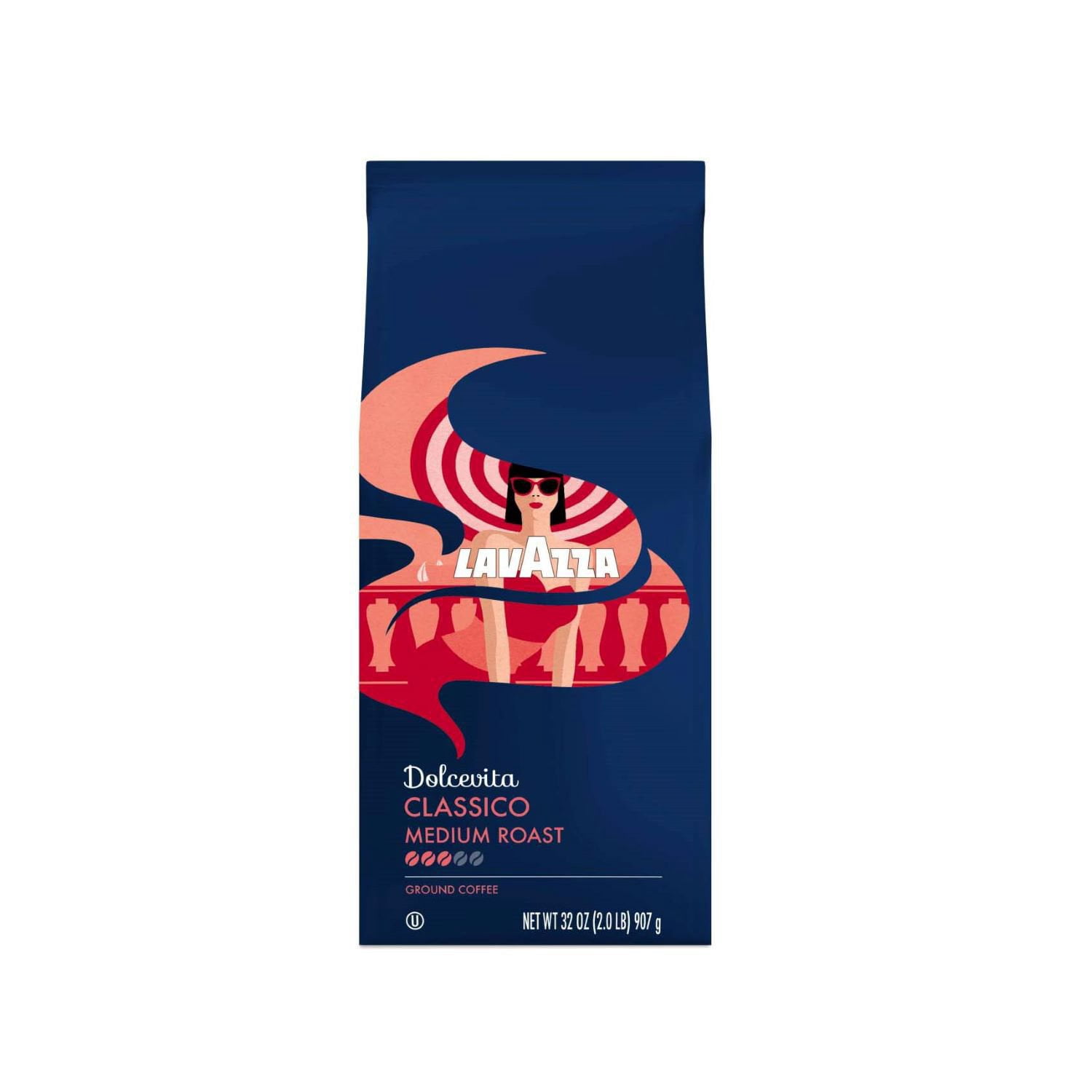 Lavazza Dolcevita Classico Medium Roast Ground Coffee, 32 oz